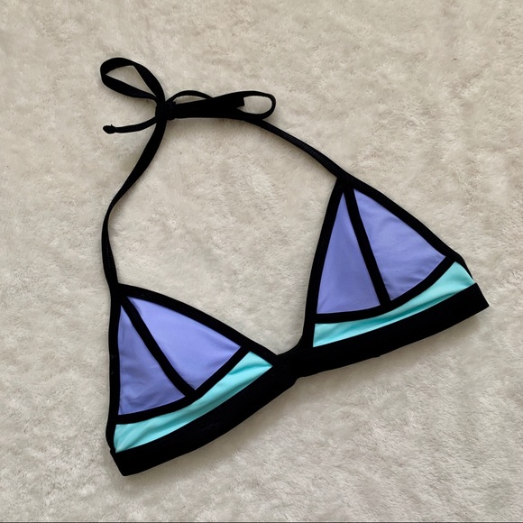 Xhilaration Other - Color Block Triangle Bikini Top